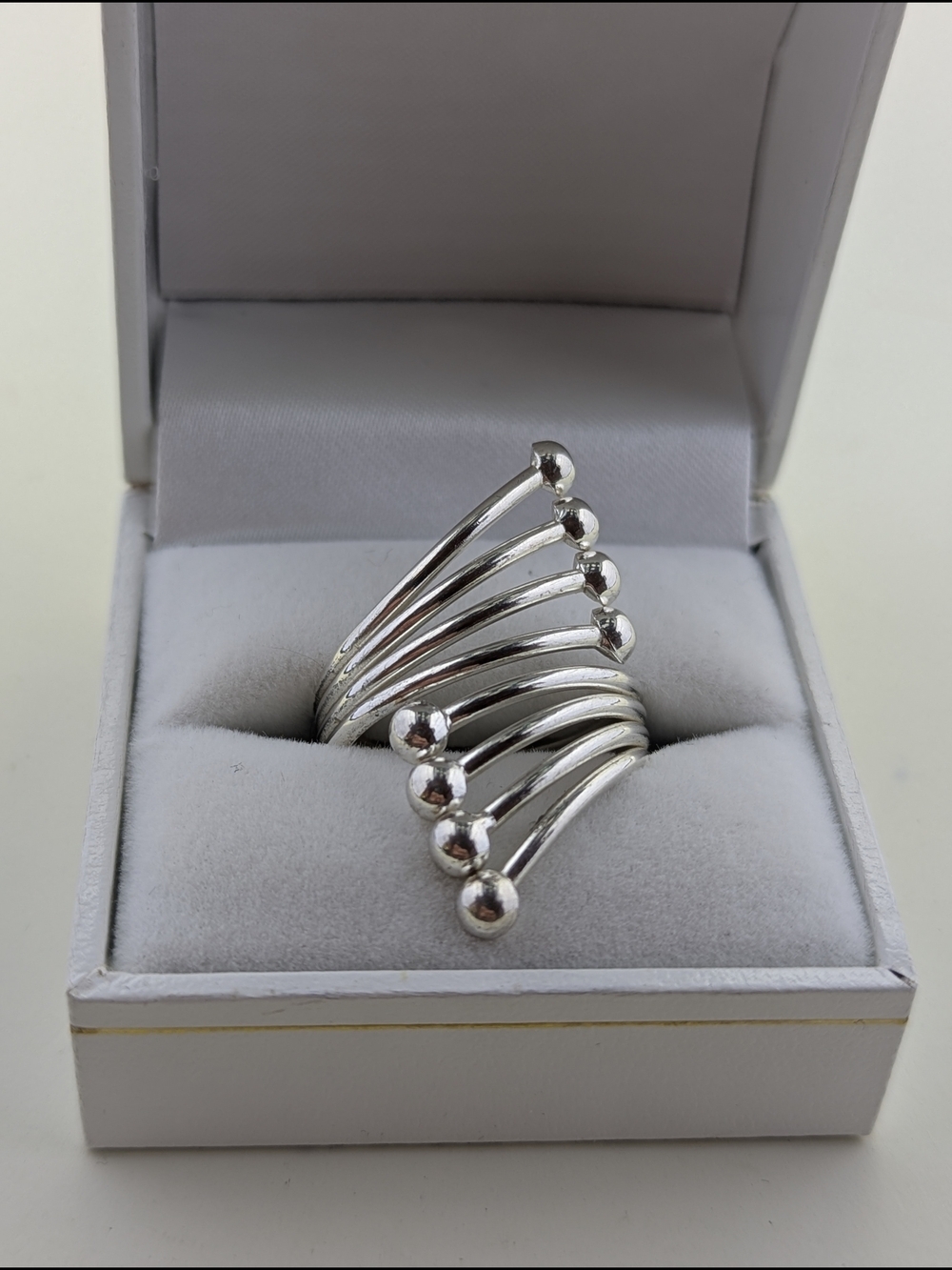 ✨ Unique Modernist Multi-Strand Ball Ring ✨